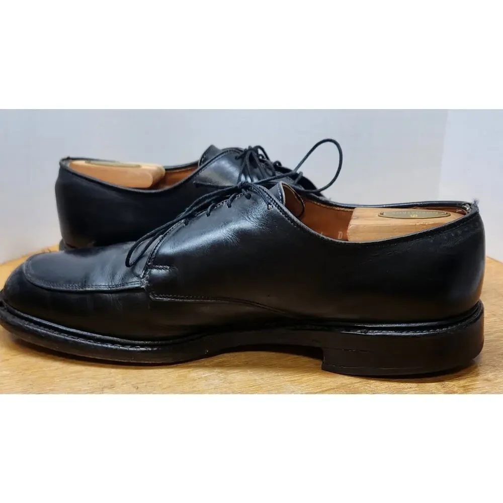Allen Edmonds Brentwood black leather‎ Oxfords US 11D USA Made Needs Work Used
